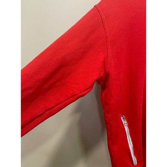 Nas'ii Red Sweats Track Suit Zipper Paint Splatter Streetwear Size Med - Picture 12 of 15